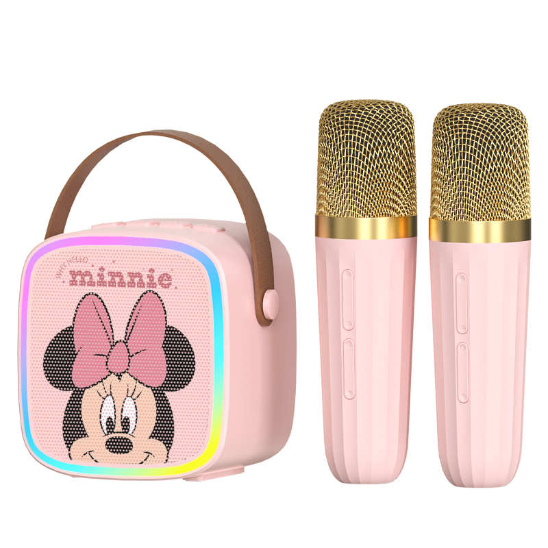 迪士尼Disney 炫彩蓝牙音箱唱吧（双麦）MK02（单位：个） 粉色